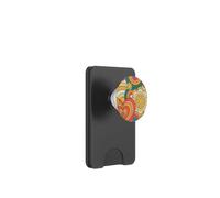 Retro 70s Groovy Rayas Beige Naranja Hippie Vintage Y2K RAD PopSockets PopWallet para MagSafe