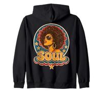 Retro 70s Soul Funk Afro Queen Disco Vintage Sudadera con Capucha