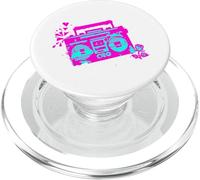 Retro 80s 90s Boom-Box Vintage Cassette Player Graphic tee PopSockets PopGrip para MagSafe