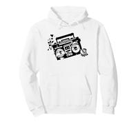 Retro 80s 90s Boom-Box Vintage Cassette Player Graphic tee Sudadera con Capucha