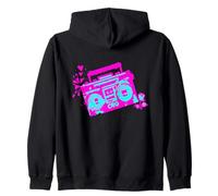 Retro 80s 90s Boom-Box Vintage Cassette Player Graphic tee Sudadera con Capucha