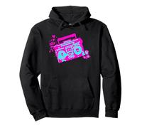 Retro 80s 90s Boom-Box Vintage Cassette Player Graphic tee Sudadera con Capucha