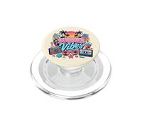 Retro 80s 90s Nostalgia Summer Vibes Beach Boombox Vacaciones PopSockets PopGrip para MagSafe