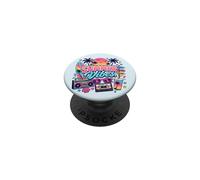 Retro 80s 90s Nostalgia Summer Vibes Tropical Beach Vacaciones PopSockets PopGrip Adhesivo