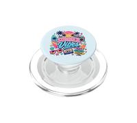 Retro 80s 90s Nostalgia Summer Vibes Tropical Beach Vacaciones PopSockets PopGrip para MagSafe