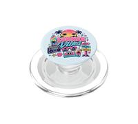Retro 80s 90s Nostalgia Summer Vibes Tropical Beach Vacaciones PopSockets PopGrip para MagSafe