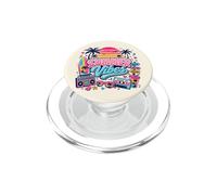 Retro 80s 90s Nostalgia Summer Vibes Tropical Beach Vacaciones PopSockets PopGrip para MagSafe