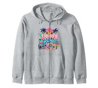 Retro 80s 90s Nostalgia Summer Vibes Tropical Beach Vacaciones Sudadera con Capucha