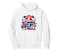 Retro 80s 90s Nostalgia Summer Vibes Tropical Beach Vacaciones Sudadera con Capucha