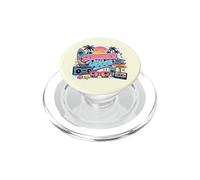 Retro 80s 90s Nostalgia Tropical Beach Vibe Sunset Palmera PopSockets PopGrip para MagSafe