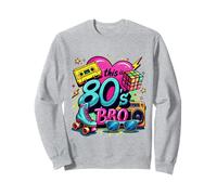 Retro 80s Bro Roller Boombox Cassette 80s Fiesta de Disfraces Sudadera