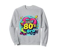 Retro 80s Bro Roller Boombox Cassette 80s Fiesta de Disfraces Sudadera