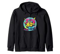 Retro 80s Bro Roller Boombox Cassette 80s Fiesta de Disfraces Sudadera con Capucha