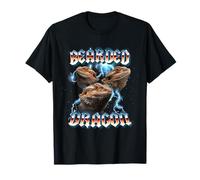 Retro 80s Heavy Metal Band Glam Rock Bearded Dragon Lover Camiseta