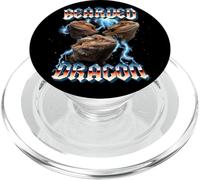 Retro 80s Heavy Metal Band Glam Rock Bearded Dragon Lover PopSockets PopGrip para MagSafe