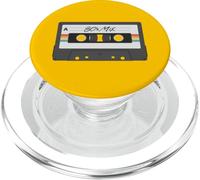 Retro 80's Mix Tape Cassette Tape Ilustración PopSockets PopGrip para MagSafe
