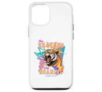 Retro 80s Tiger The Heavens Are Roaring Salmo 19:1 Carcasa para iPhone 12/12 Pro