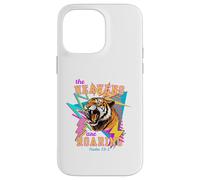 Retro 80s Tiger The Heavens Are Roaring Salmo 19:1 Carcasa para iPhone 14 Pro MAX