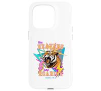 Retro 80s Tiger The Heavens Are Roaring Salmo 19:1 Carcasa para iPhone 15 Pro