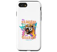 Retro 80s Tiger The Heavens Are Roaring Salmo 19:1 Carcasa para iPhone SE (2020) / 7/8