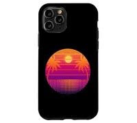 Retro 80s Vaporwave Palm Trees Sunset - Synthwave Art tee Carcasa para iPhone 11 Pro