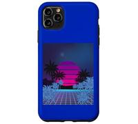 Retro 80s Vaporwave Palm Trees Sunset - Synthwave Art tee Carcasa para iPhone 11 Pro MAX