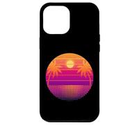 Retro 80s Vaporwave Palm Trees Sunset - Synthwave Art tee Carcasa para iPhone 12 Pro MAX