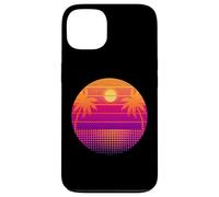 Retro 80s Vaporwave Palm Trees Sunset - Synthwave Art tee Carcasa para iPhone 13
