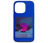 Retro 80s Vaporwave Palm Trees Sunset - Synthwave Art tee Carcasa para iPhone 13 Pro