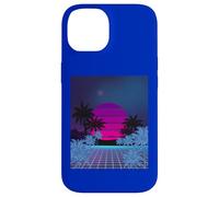 Retro 80s Vaporwave Palm Trees Sunset - Synthwave Art tee Carcasa para iPhone 14
