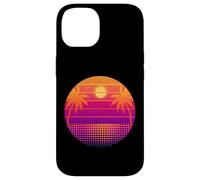 Retro 80s Vaporwave Palm Trees Sunset - Synthwave Art tee Carcasa para iPhone 14