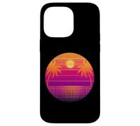Retro 80s Vaporwave Palm Trees Sunset - Synthwave Art tee Carcasa para iPhone 14 Pro MAX
