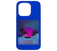 Retro 80s Vaporwave Palm Trees Sunset - Synthwave Art tee Carcasa para iPhone 15 Pro