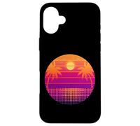 Retro 80s Vaporwave Palm Trees Sunset - Synthwave Art tee Carcasa para iPhone 16 Plus