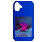 Retro 80s Vaporwave Palm Trees Sunset - Synthwave Art tee Carcasa para iPhone 16 Plus