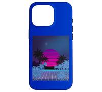 Retro 80s Vaporwave Palm Trees Sunset - Synthwave Art tee Carcasa para iPhone 16 Pro