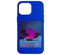 Retro 80s Vaporwave Palm Trees Sunset - Synthwave Art tee Carcasa para iPhone 16 Pro MAX