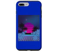 Retro 80s Vaporwave Palm Trees Sunset - Synthwave Art tee Carcasa para iPhone 7 Plus/8 Plus