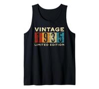 Retro 90 años Vintage 1935 Edición Limitada Cumpleaños Camiseta sin Mangas