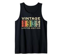 Retro 90 años Vintage 1935 Edición Limitada Cumpleaños Camiseta sin Mangas