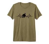 Retro 90s Music Disk-Jockey DJ Vinyl-Record Tocando música Camiseta Premium