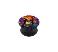 Retro 90s Nostalgia Cute Teddy Bear Hip Hop Cassette Graphic PopSockets PopGrip Adhesivo