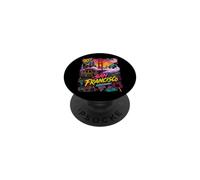 Retro 90s San Francisco California Skyline City by The Bay PopSockets PopGrip Adhesivo