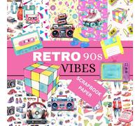 RETRO 90s VIBES SCRAPBOOK PAPER: This is used in DIY JUNK JOURNALS, ORIGAMI, COLLAGE