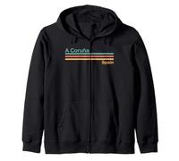 Retro A Coruña España Sudadera con Capucha