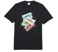 Retro Acuarela Cassettes Analog Tape Old School Mixtape Comfort Colors Adult Heavyweight T-Shirt