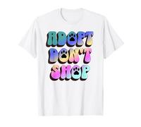 Retro Adopt Don't Shop. Vintage Print Dog and Cat Adoption Camiseta