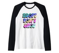 Retro Adopt Don't Shop. Vintage Print Dog and Cat Adoption Camiseta Manga Raglan