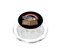 Retro Adoptar un Gato Prohibido Gatos Mapache Opossum PopSockets PopGrip para MagSafe