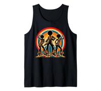 Retro Afro Soul Música Groove Bailando Funky Disco Camiseta sin Mangas